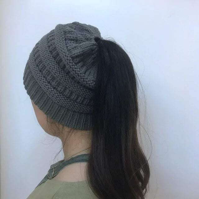 Women Beanietail Messy High Bun Ponytail