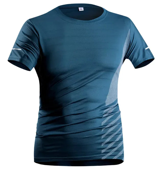 Men's Ice Silk Quick-Dry Tee – Breathable & Trendy Activewear