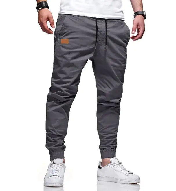 Youth Fashion Casual Tether Loose Cargo Ankle Banded Pants