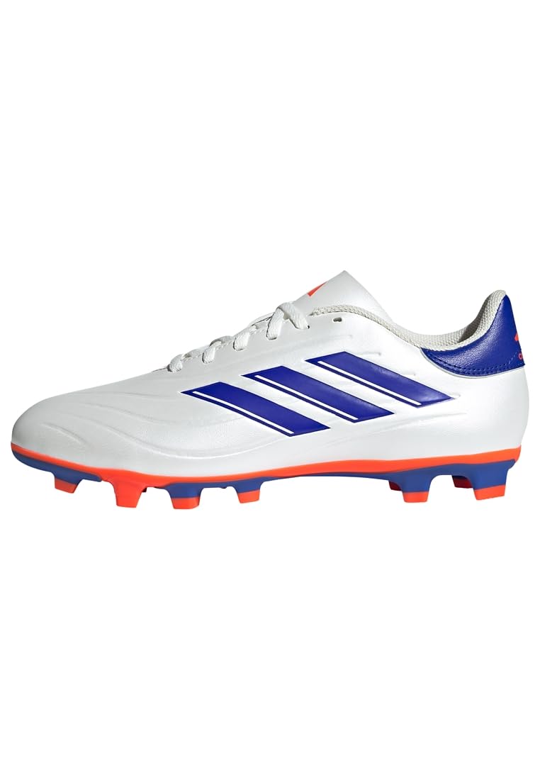 adidas Mixte Copa Pure II Club Football Boots Flexible Ground Chaussures, Cloud White/Lucid Blue/Solar Red, 36 EU