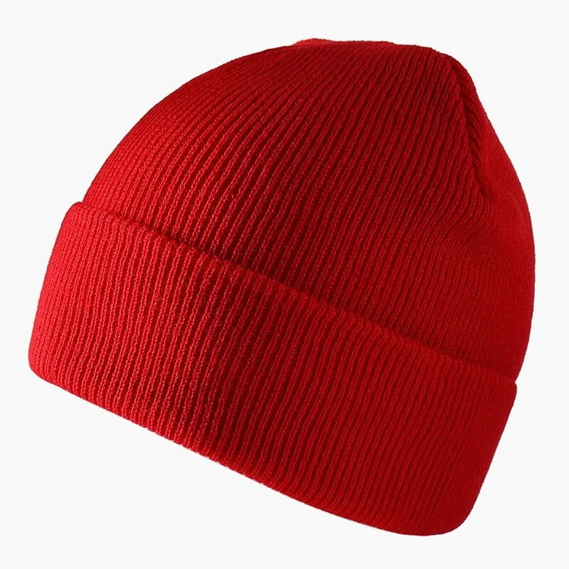 Ribbed Knitted Fisherman Beanie Hat