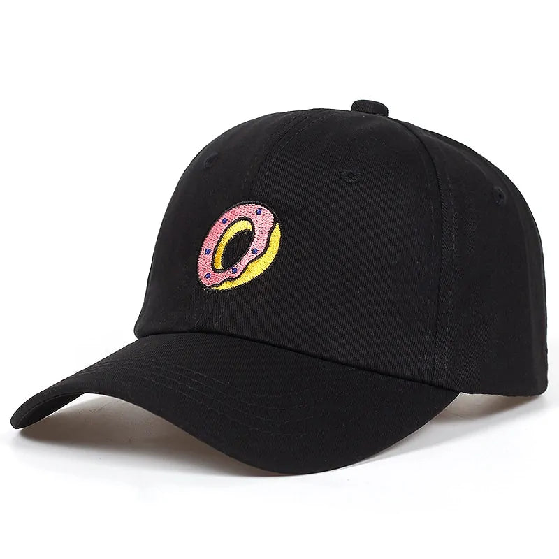 Donut Embroidery Cotton Hat