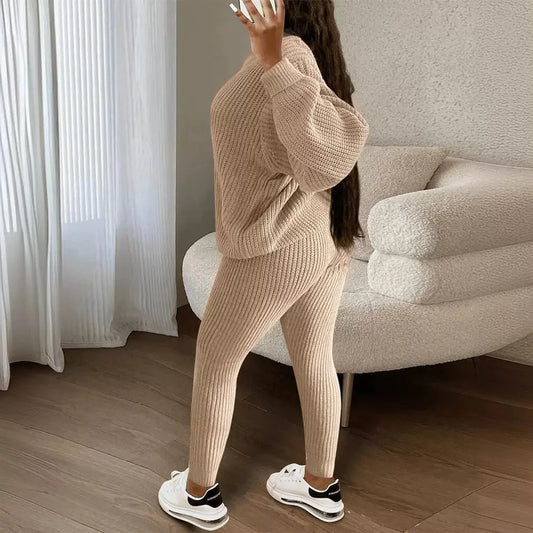 Women's Knitted Wool Suit