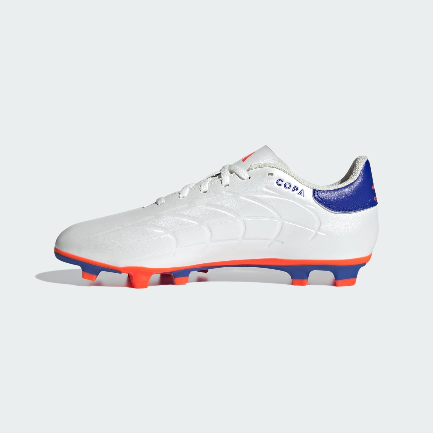 adidas Mixte Copa Pure II Club Football Boots Flexible Ground Chaussures, Cloud White/Lucid Blue/Solar Red, 36 EU