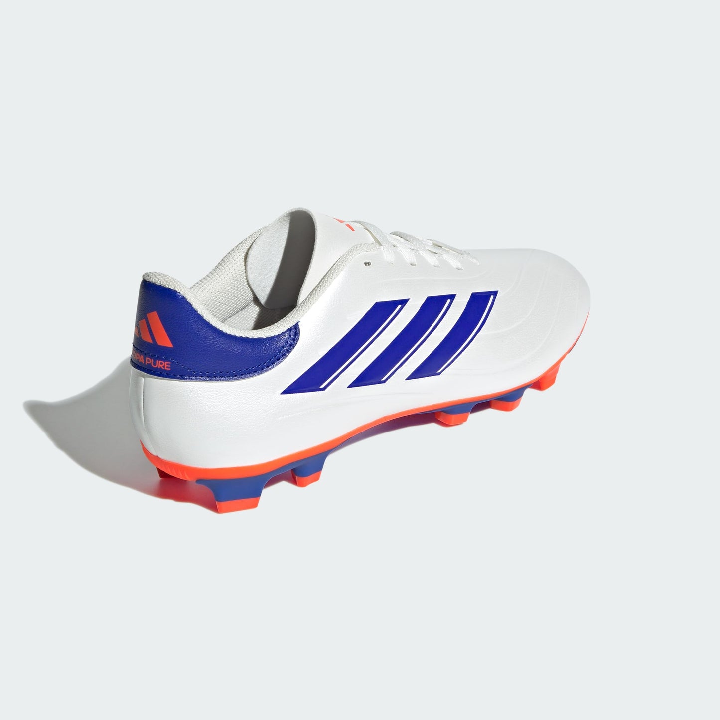 adidas Mixte Copa Pure II Club Football Boots Flexible Ground Chaussures, Cloud White/Lucid Blue/Solar Red, 36 EU