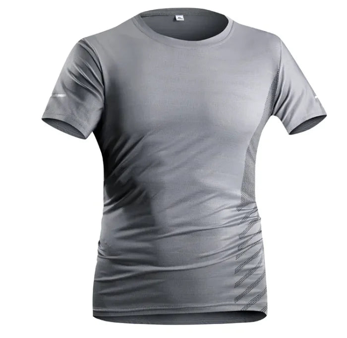 Men's Ice Silk Quick-Dry Tee – Breathable & Trendy Activewear