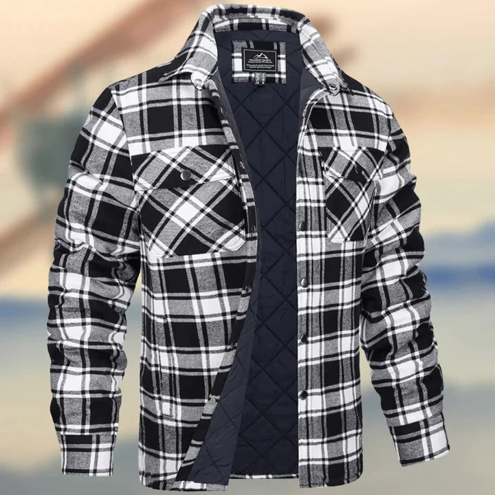 Long Sleeve Thick Checks  Men's Jacket