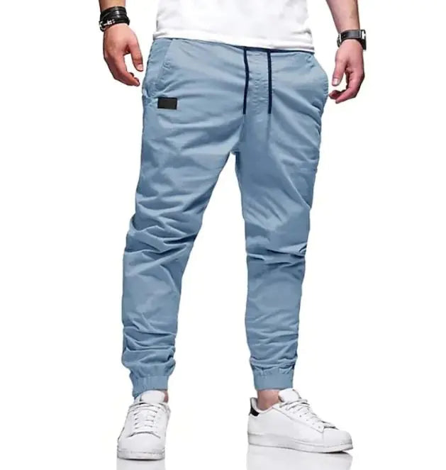 Youth Fashion Casual Tether Loose Cargo Ankle Banded Pants