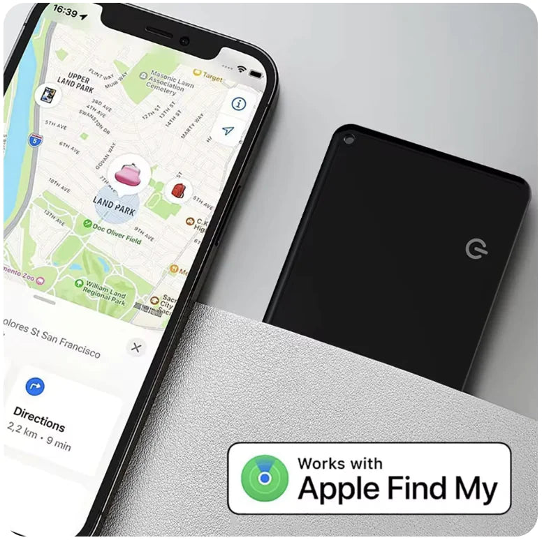 Ultra-Thin Wireless Charging Tracker for Apple Find My - MFi Certified, for Keys and Bags