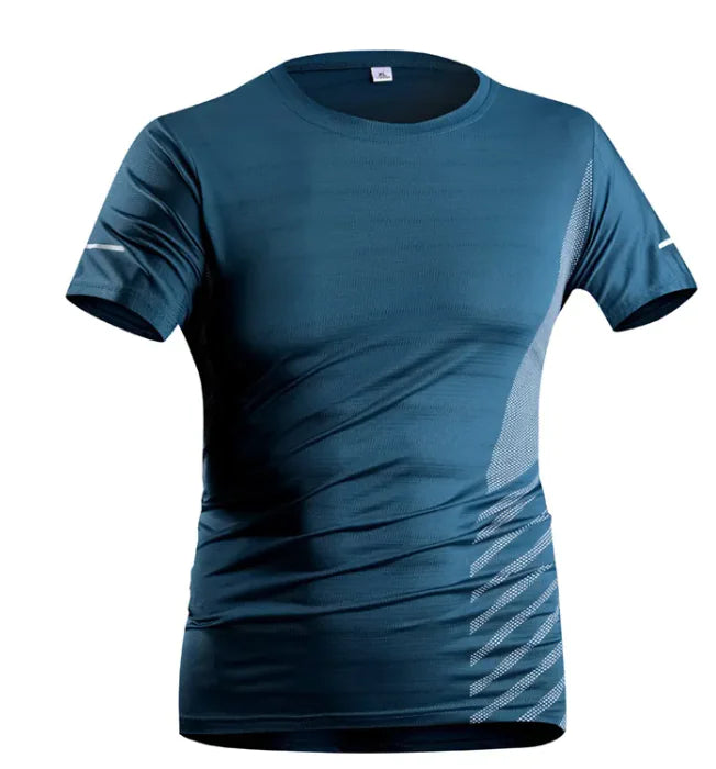 Men's Ice Silk Quick-Dry Tee – Breathable & Trendy Activewear