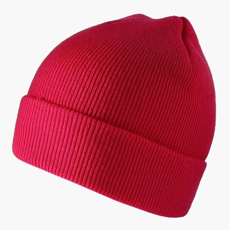 Ribbed Knitted Fisherman Beanie Hat