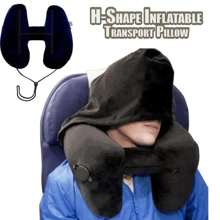 TravelBuddy - Hooded Inflatable Transport Pillow