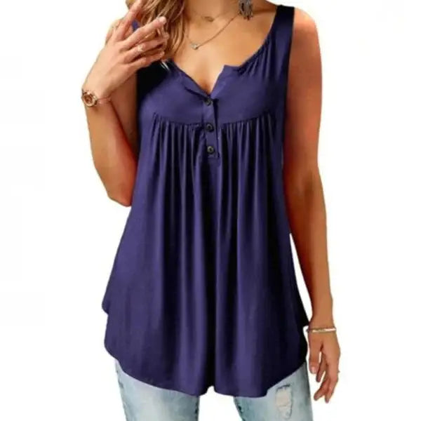 Casual Women Tank Tops Solid Color