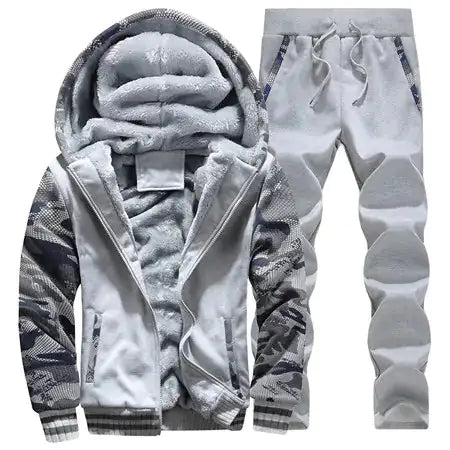 Winter Inner Fleece Hoodies Men