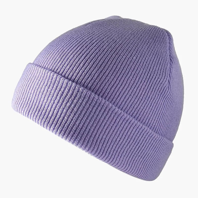 Ribbed Knitted Fisherman Beanie Hat