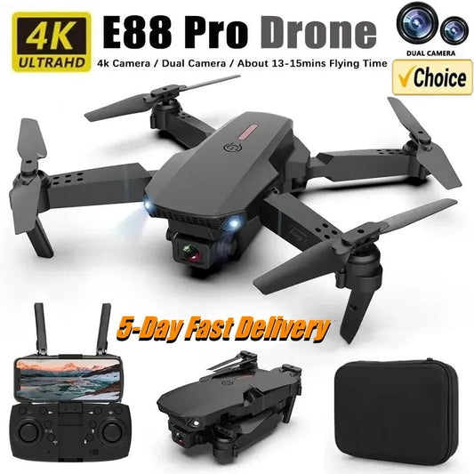 New E88Pro RC Drone 4K Professinal With 1080P