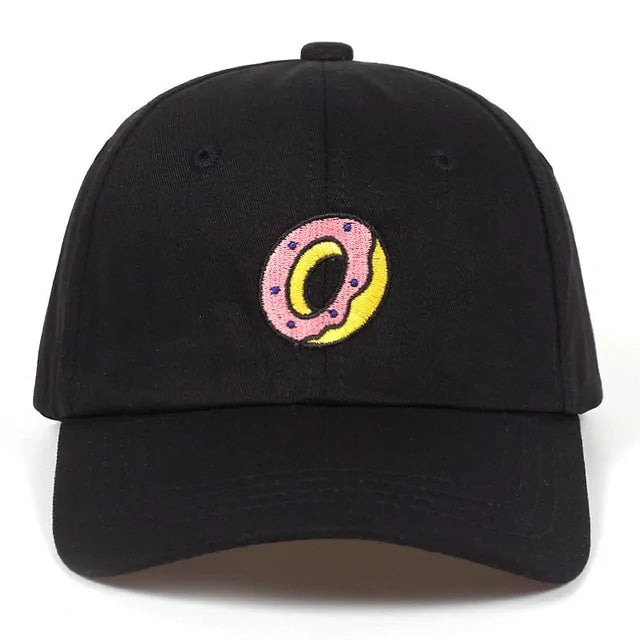 Donut Embroidery Cotton Hat