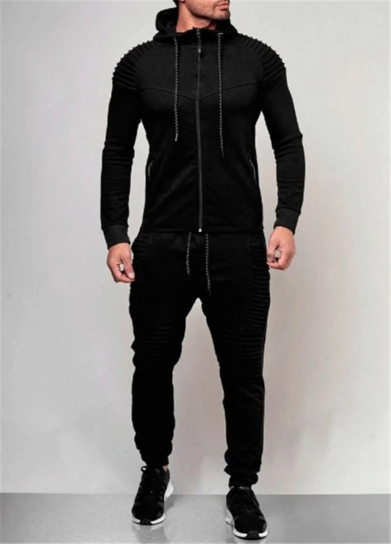 2 Pieces Autumn Running Tracksuit Men