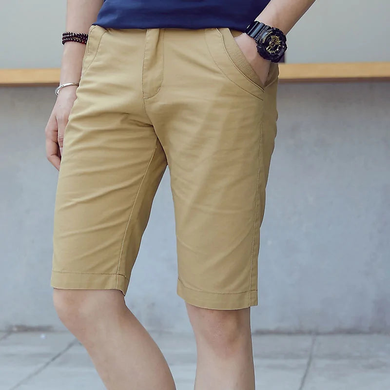 Slim Fit Cotton Shorts for Men