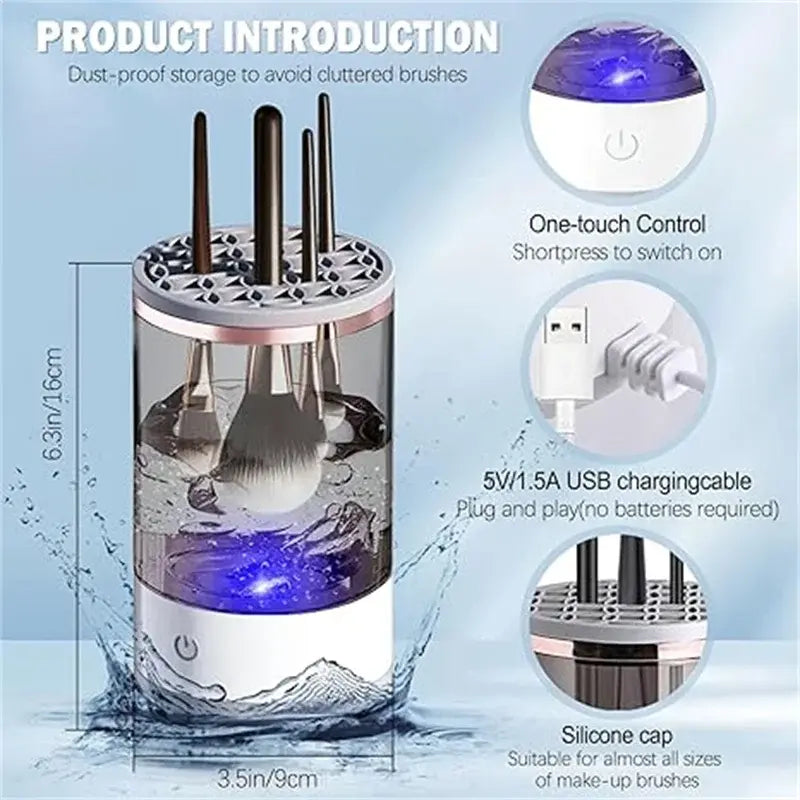 Electric Makeup Brush Cleaner Spinner