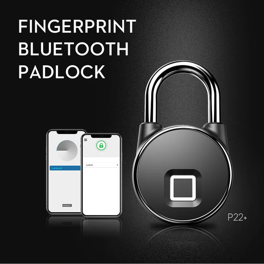 USB Rechargeable Bluetooth Fingerprint Padlock