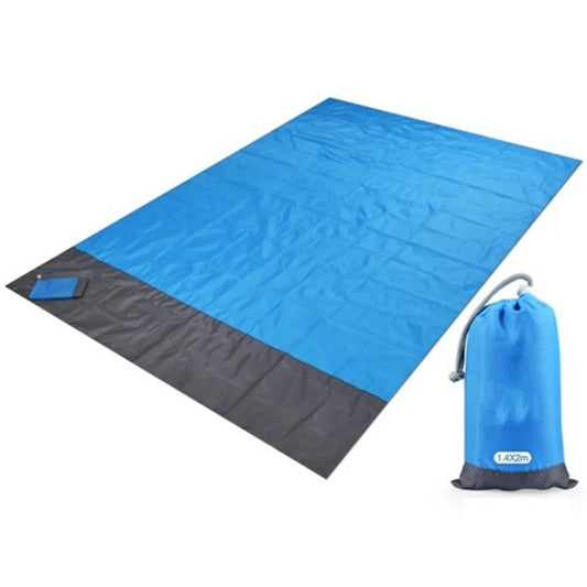 "Waterproof Pocket Beach Blanket: Portable 2x2.1m Camping Mat - Ty Marcket