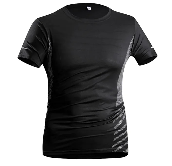 Men's Ice Silk Quick-Dry Tee – Breathable & Trendy Activewear