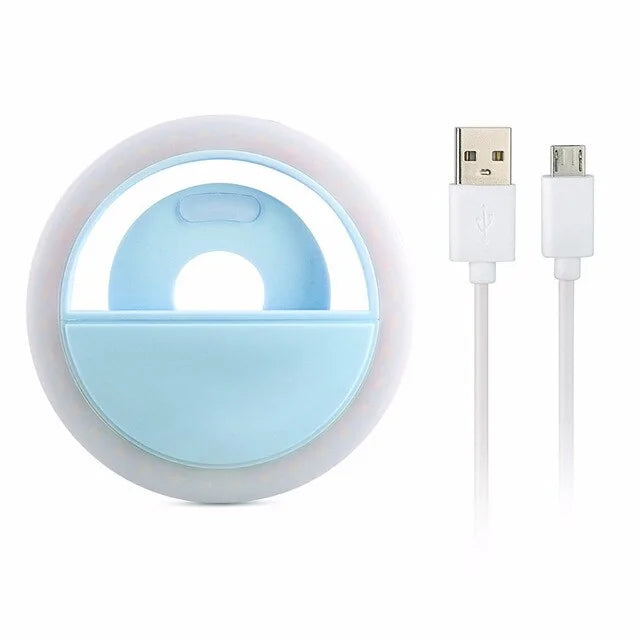 USB Charge Selfie Ring Light Portable Flash Led Camera