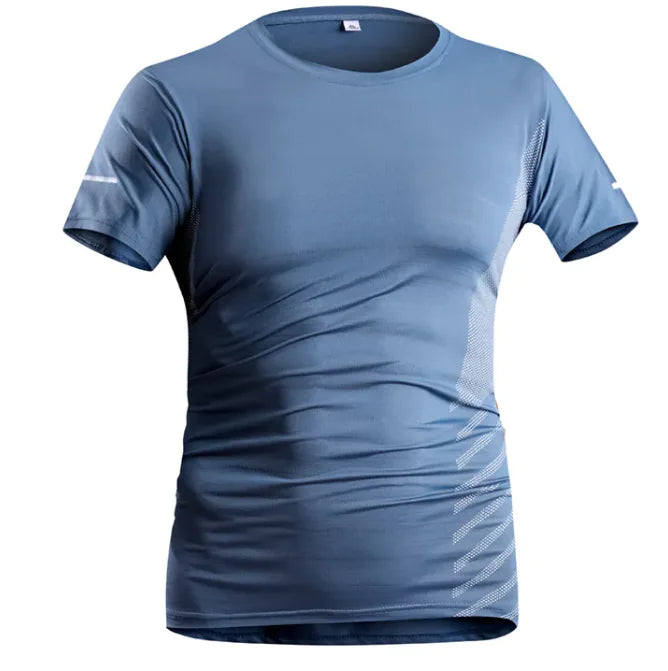 Men's Ice Silk Quick-Dry Tee – Breathable & Trendy Activewear