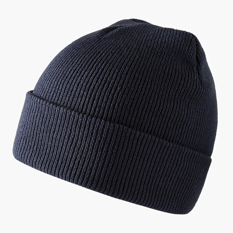 Ribbed Knitted Fisherman Beanie Hat