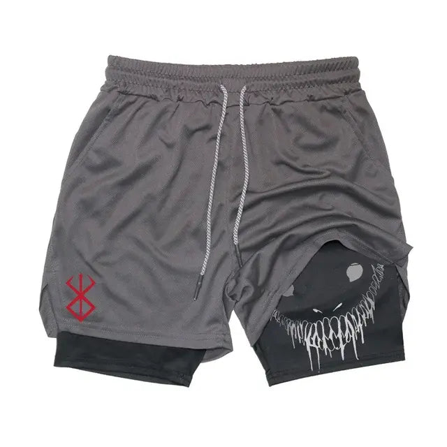 Men's 2 In 1 Running Shorts