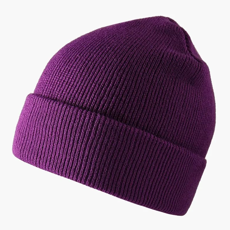 Ribbed Knitted Fisherman Beanie Hat