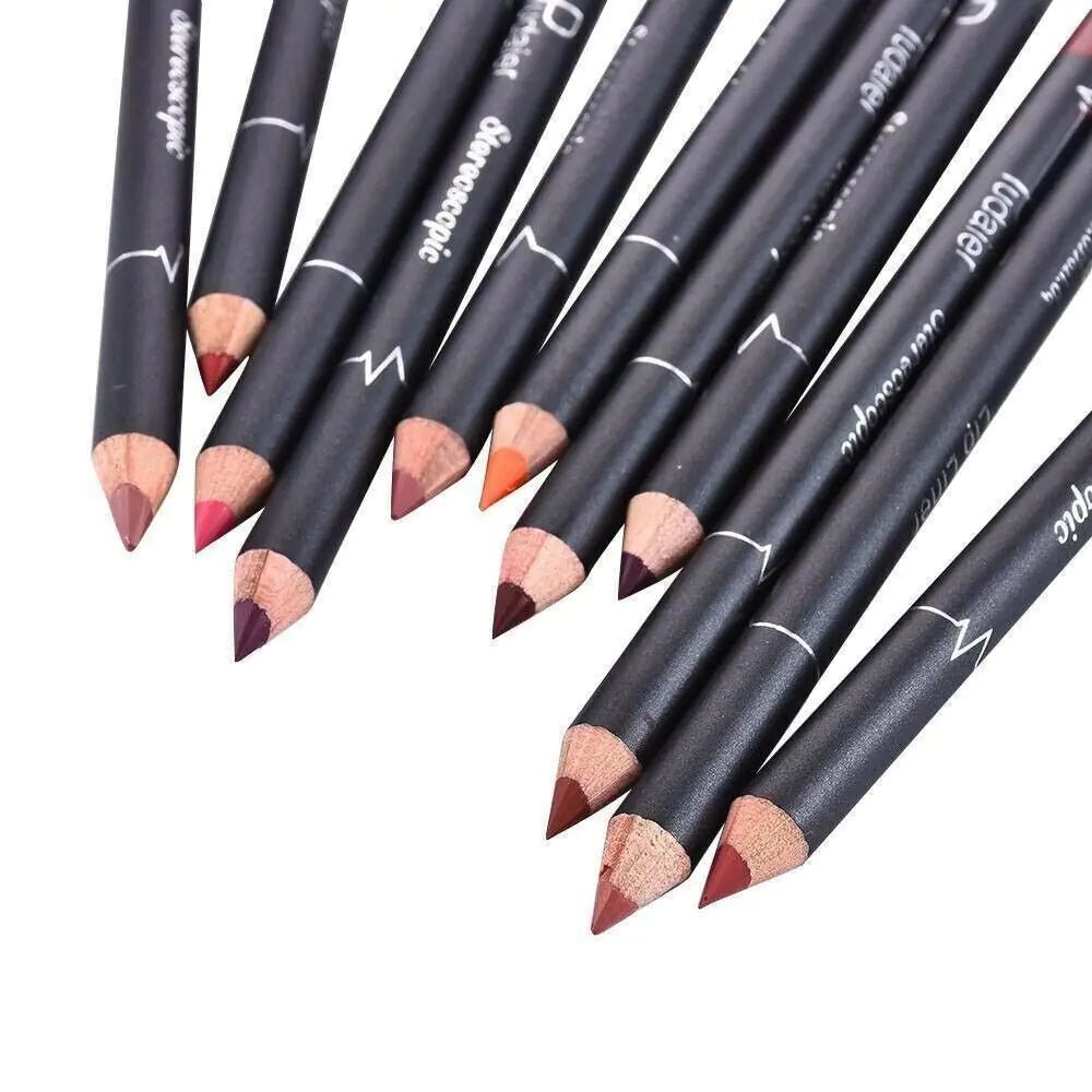 12Pcs Women Waterproof Lipstick Long Lasting Matte Lip Liner Pencil Lip Pen Set - Ty Marcket